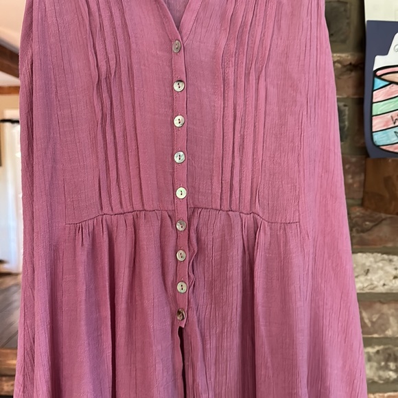 Entro Size Small Pink Sleeveless Tunic - Picture 3 of 5